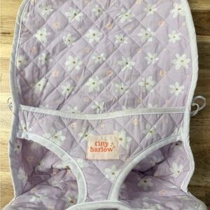 Tiny Harlow Doll Stroller Seat Liner Floral Quilted Aesthetic